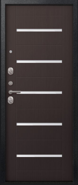 Товар Дверь V-05 Черный муар - Темная лиственница DIS007345