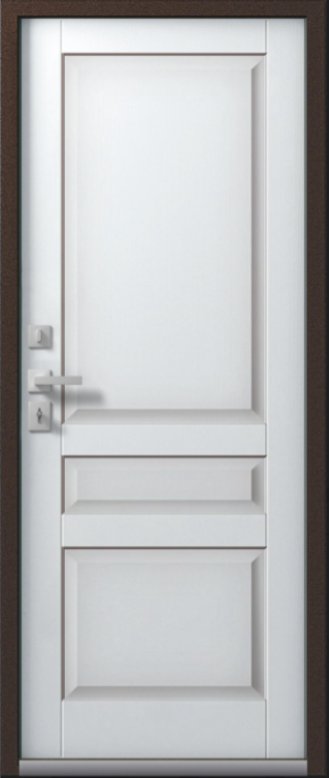 Товар Дверь Термо-2 Шоколадный Муар -Кашемир Белый DIS007374