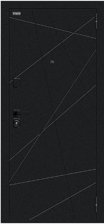 Товар Дверь Браво Граффити-5/SBlack Букле черное/Snow Art DIS007410