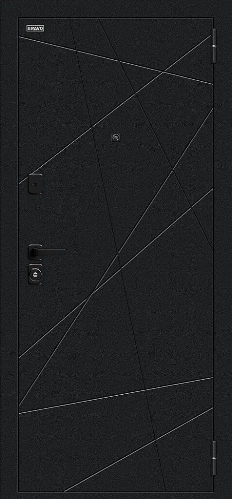 Дверь Граффити-5/SBlack Букле черное/Slate Art BR6187